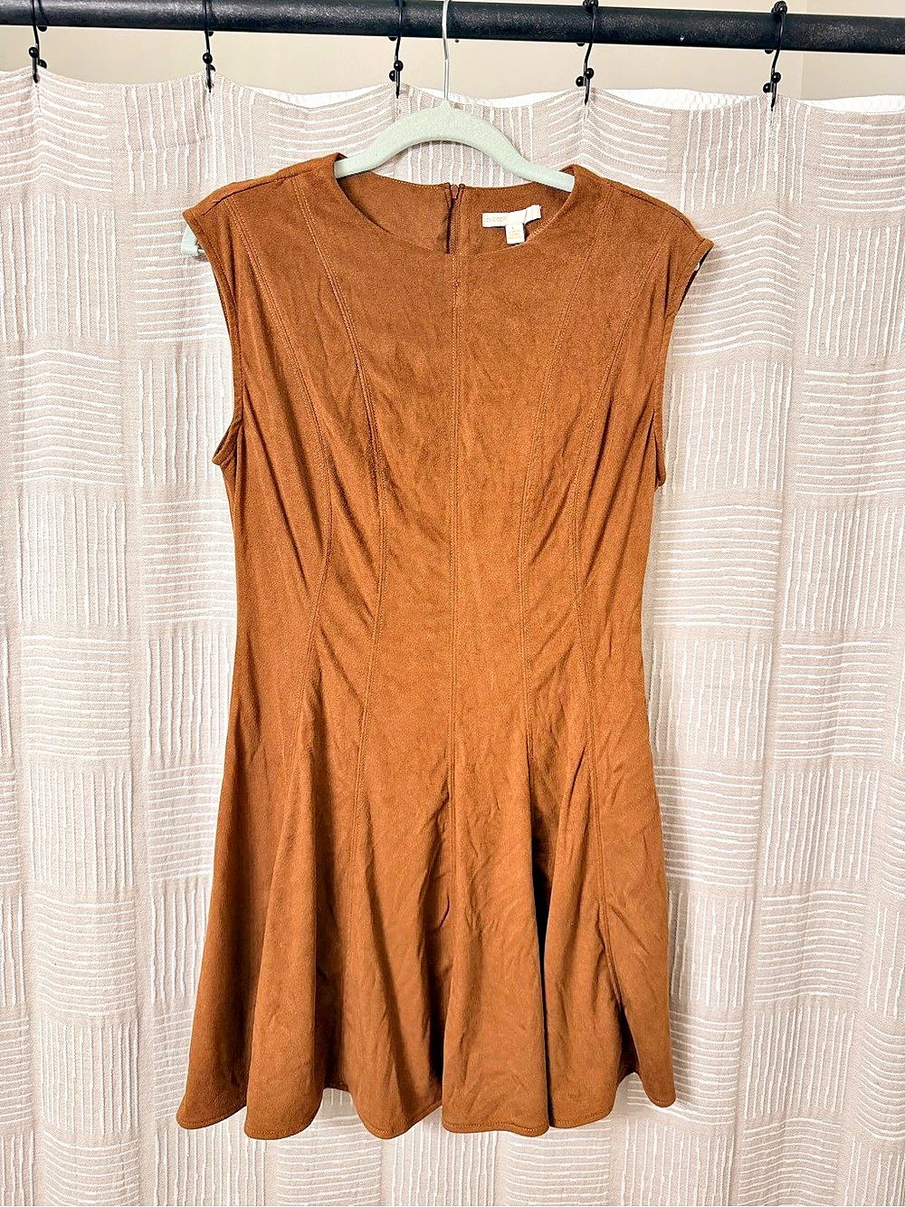 Suede mini dress size L